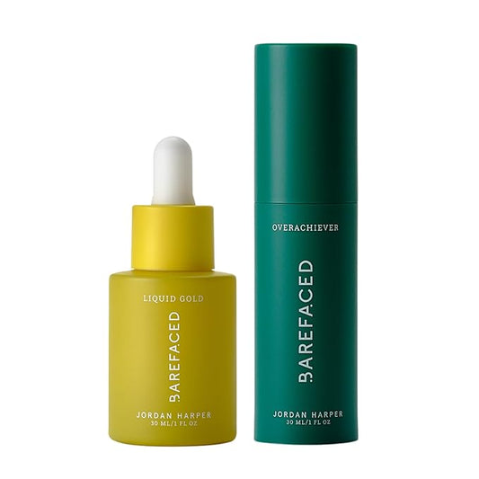 Barefaced Serum Duo - Liquid Gold & Overachiever to Hydrate, Improve Skin Firmness, & Strengthen Skin Barrier