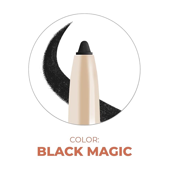 Beauty For Real I-Line 24-7 Eyeliner, Black Magic - Black Matte - Long-Wearing, Waterproof Gel Formula - Safe for Sensitive Eyes & Contact Lens Wearers - 0.01 oz