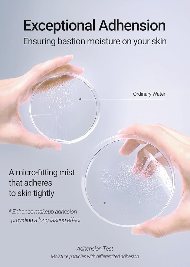 JUNG SAEM MOOL Essential Mool Micro Fitting Face Mist 1.86 Fl Oz, Ultra-Fine Hydrating Makeup Setting Spray with Thermal Spring Water, Long-Lasting Fixing Power Dewy Glow Primer, Korean Face Mist