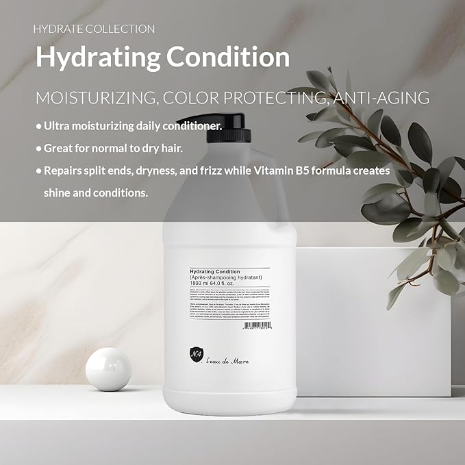 Number 4 Hydrating Hair Conditioner, Moisturizing Deep Conditioner for Dry, Damaged Hair, 64 oz