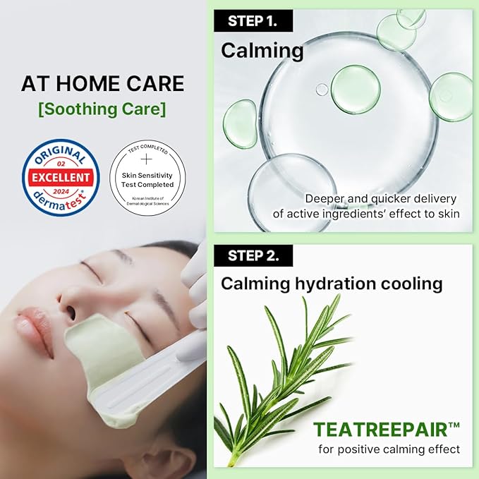Mediheal Derma Modeling Pack Teatree*2 - Rapid Cooling For Soothing Skin - Easy DIY Home Spa Kits, Hydrating Icy Jelly Mask For Skin Refreshment