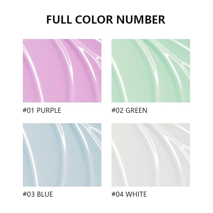 MAEPEOR Moisturizing Face Primer 4 Colors Long Lasting Matte Face Primer For Neutralizing Uneven Skin Tones & Brightening Complexion (04 White)