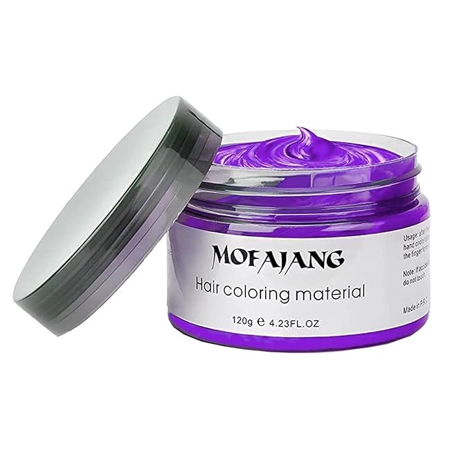 Purple Temporary Hair Color,Natural Hair