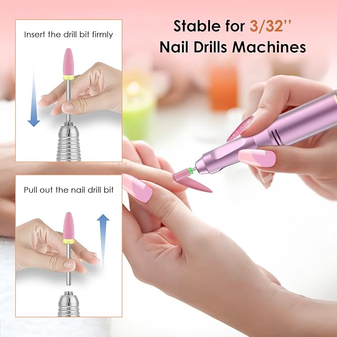 Depvko 10pcs ceramic nail drill