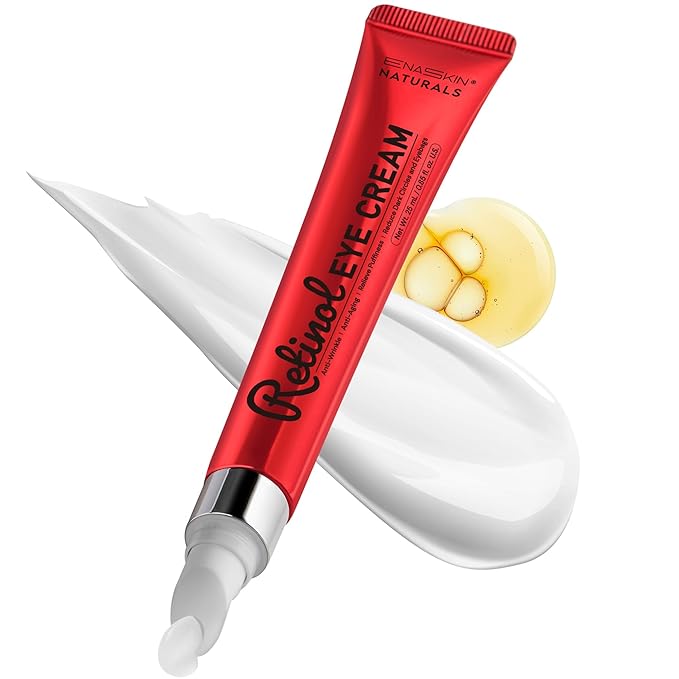 EnaSkin Retinol Anti-Aging Eye Cream: Instant Under Eye Bags Treatment & Rapid Wrinkle Repair - Tightening & Reduce Puffiness for Women, Day & Night, 0.85 fl.oz
