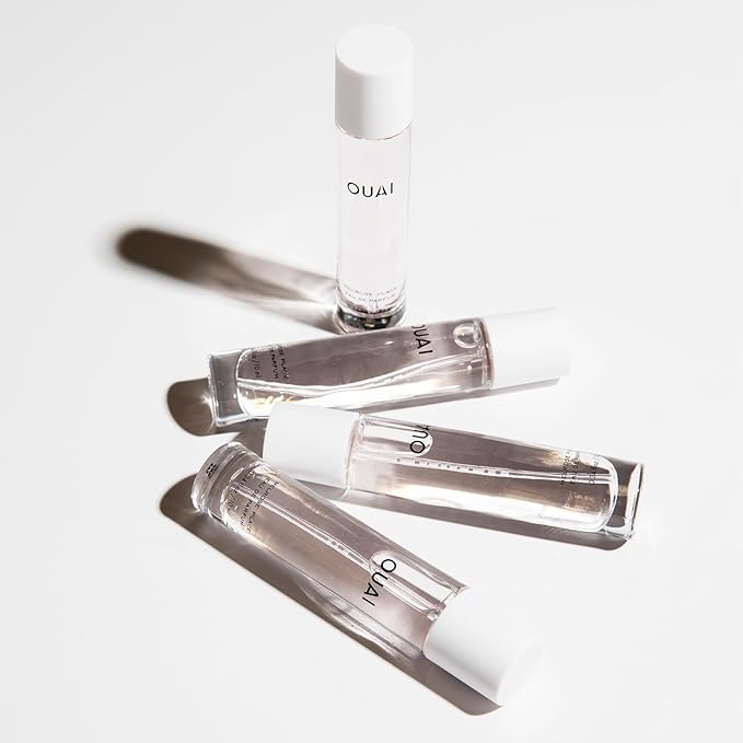 OUAI Melrose Place Eau de Parfum Travel Size - Elegant Womens Perfume for Everyday Wear - Fresh Floral Scent has Notes of Champagne, Bergamot & Rose with Delicate Hints of Cedarwood & Lychee (.34 Oz)