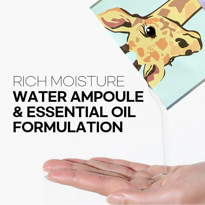 Epielle Character Face Mask Wild Kingdom 12 Pack, Fun & Effective Korean Skin Care, Spa Party Favors, Stocking Stuffers, Birthday Gifts for Women, Thanksgiving Essentials