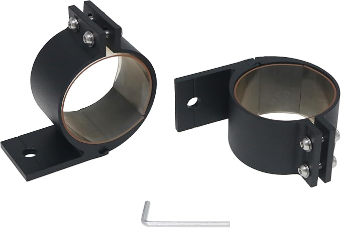 2.5 Inches Tube Clamp Mounting Bracket for Bull Bar and Any 2.5 Inches Round Tube Bar to Mounting LED Spot Lights and LED Light Bar,LED Round Spot Light