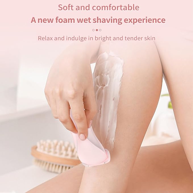 Dusk Razor for Women,Dusk Glide Pro 3.0 Razor - Bikini Portable Legs Body,2 in 1 Waterproof Electric Razors,Wet & Dry, Painless Hair Removal, Removable Head (Pink)