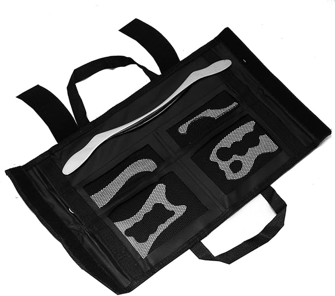 Gua Sha Scraping Massage Tools Set, Stainless Steel Guasha Massage Tools for Soft Tissue Therapy (5 Pcs)