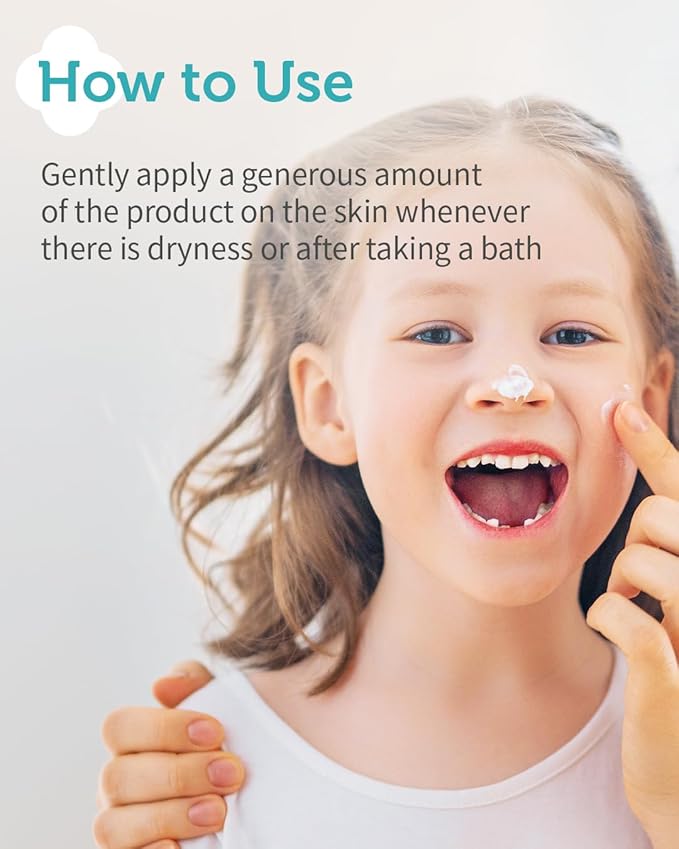 GOONGBE Kids' Cooling Gel Cream - Korean Kids Daily Quick Soothing and Cooling Moisturizer for Face and Body - Fresh Gel for Heated Skin with Cica and Allantoin - Allergen Free Scent, 3.38oz.