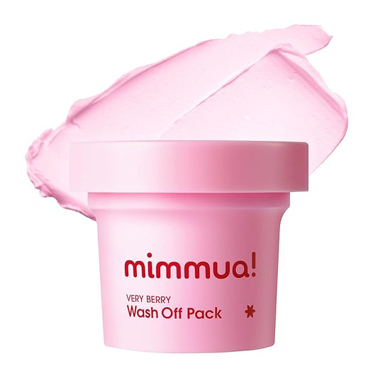 Very Berry Wash Off Pack | Korean Sauna Face Mask | Berry Complex + Fermented Ingredients for Skin Barrier | Instant Glow Up Effect | Whipped Cream Pack for Textured, Dry Skin 3.38 FL OZ