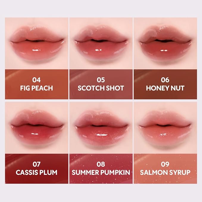TIRTIR Waterism Tinted Lip Gloss #09 Salmon Syrup, 0.14 Fl Oz – Kiss Ready Lipgloss, 12H Long Lasting Non Sticky Natural Tinted Glow Korean Multiuse Cheek and Lip Tint for Women gift