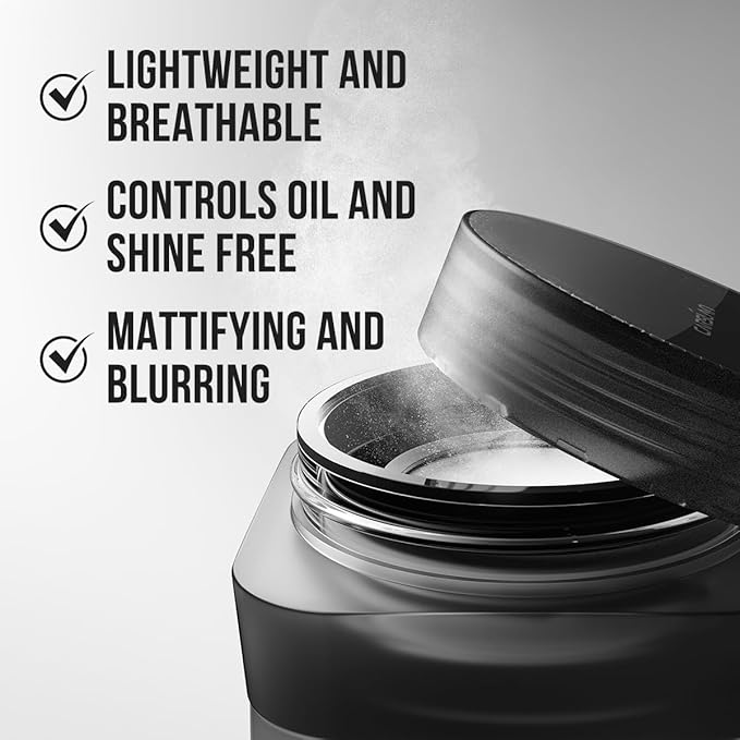 CARSLAN Soft Focus Loose Setting Powder, Waterproof, Matte, Oil Control, Shine Free, Talc-Free Face Powder Makeup, 24H Longwear Finishing Powder, 01 Translucent For Dry （0.63Oz）