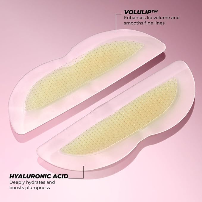 Instant Lip Filler Mask for Plumped Lips in 30 Mins with Vegan Collagen & Hyaluronic Acid - 3 Pack Korean Lip Mask Patches with 400 Dissolving Micro-Darts Tech for Instant & Long-Lasting Results