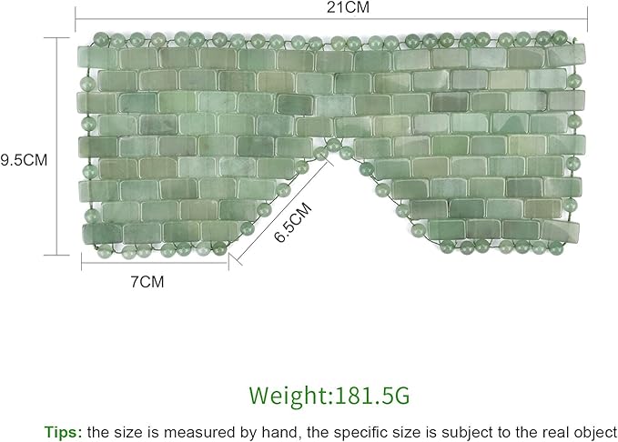 Jade eye mask reusable jade