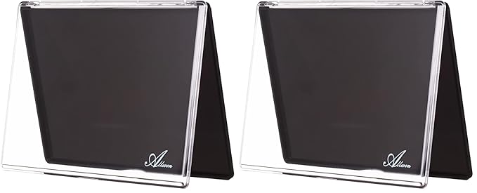 Allwon Large Empty Magnetic Transparent Plastic Makeup Palette for Eyeshadow Lipstick Blush Powder (Pack of 2)