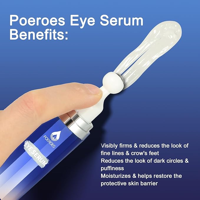 eye serum for dark circles and puffiness - 8% Caffeine, 8% Retinol - Dark Circle Remover, Puffy Eyes & Bags - Under Eye Cream, 1.5 fl. oz