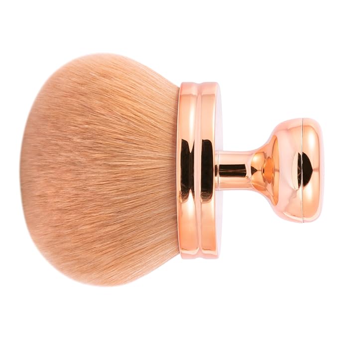 UNIMEIX Extra Large Body Makup Brush for Self Tanner with Drawstring Bag, 3.0 Inch Blend and Blur Body Sunscreen Applicator for Face, Legs, Body, Cream and Foundation (RoseGold)