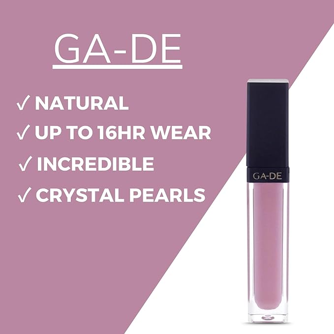 GA-DE Crystal Lights Lip Gloss, 829 - Enriched with Light-Reflecting Crystal Pearls - Smooth Silky, Rich Color - Moisturizes and Adds Shine - 0.2 oz