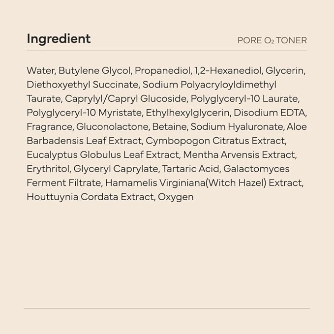 SAM'U Galacto Pore O2 Toner, Exfoliating & Pore-Tightening, Oxygen Bubble Galactomyces Toner, Hydrating for Sebum Control & Suitable for All Skin Types, Korean Toners, 6.08 Fl. Oz