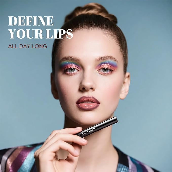 Lip Stain - Long Wear Tattoo Lip Liner, Waterproof & Transfer-proof Peel Off Lip Stain with Matte Finish, Lip Tint For All Skin Types, Great Gifts for Women (Coral)