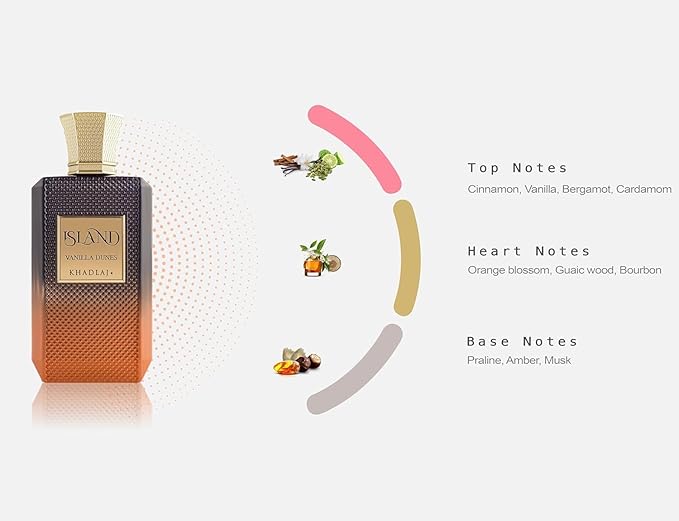 Khadlaj Island Vanilla Dunes Extrait De Parfum Spray, 3.4 Ounce (Unisex)