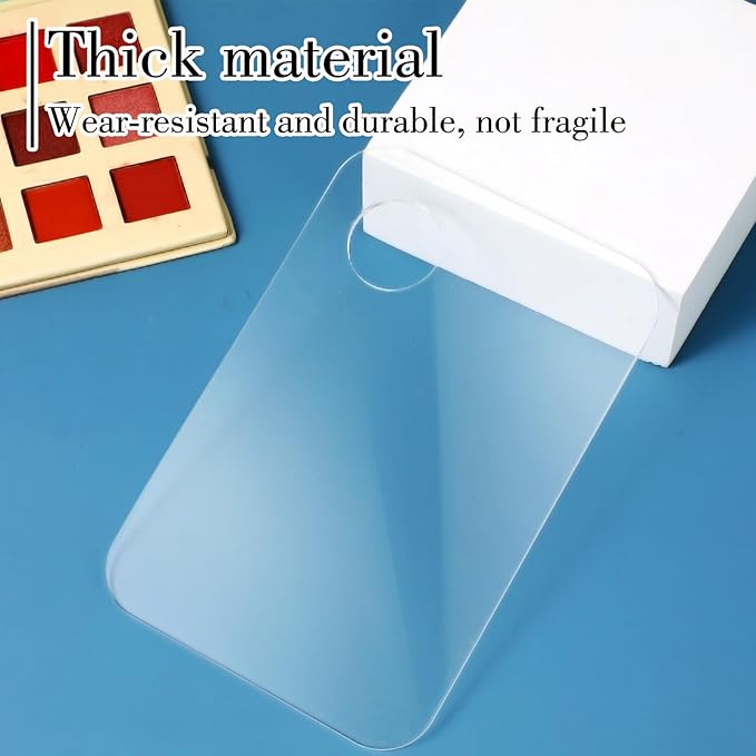 Makeup Palette Tray, Acrylic Foundation Palette with Spatula Tool, Makeup Mixing TrayApply for Foundation Eye Shadow Lipsticks Nail Art Professional Pigment Blending