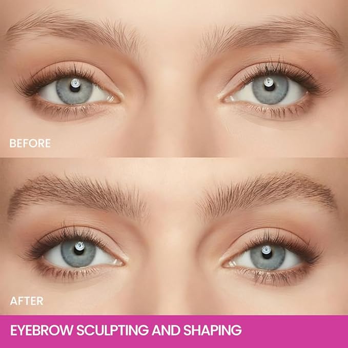 Kaely PROFESSIONAL MAKEUP Brow Glue, Tinted Eyebrow Gel, Eyebrow Mascara Waterproof, gel para cejas a prueba de agua, Eye Brow Fast Sculpt, Vegan & Cruelty-Free, 1Pcs-02 Taupe