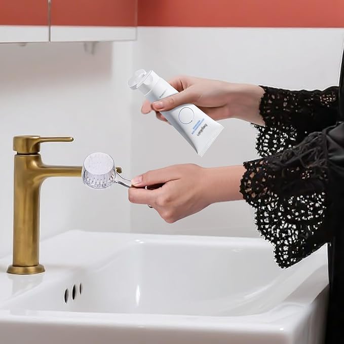 Facial Cleansing Brush, 4 PCS Clear Facial Exfoliating Brush Face Wash Scrub Exfoliator Brush for Makeup