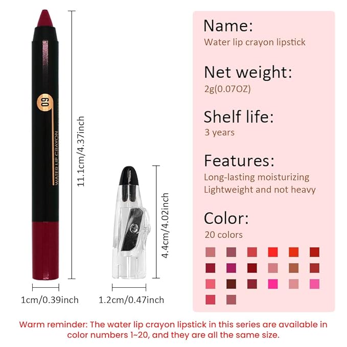 Wine Lip Liner Pencil, Smooth Matte Lipstick Crayon with Lip Pencil Sharpener for Women, Smudge Proof Waterproof Ultimate Makeup Forever Lipliner 09#