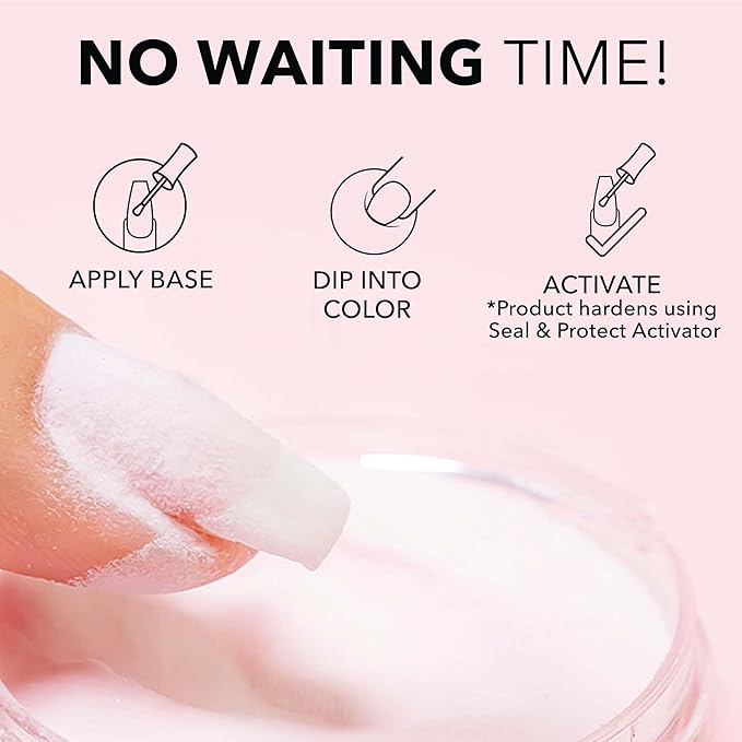 Kiara Sky Long Lasting Nail Dip Powder Pink Tones 1 oz, Bee-My-Kini