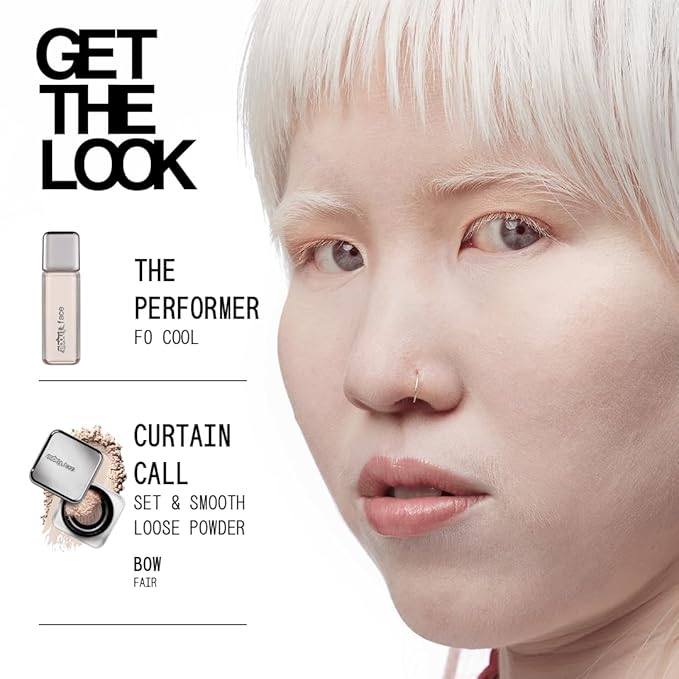 about-face THE PERFORMER Skin-Focused Foundation F0Cool – Medium Coverage, Long-Wear, Breathable & Buildable Base – Clean, Vegan, Hydrating Formula with Blue Agave & Chlorella – 1.08oz