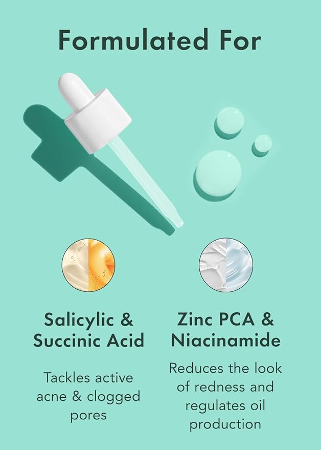 Rael Serum for Face – Miracle Clear Serum with Salicylic Acid, Niacinamide, Zinc, Pore Minimizer, Korean Skin Care (1 fl oz)