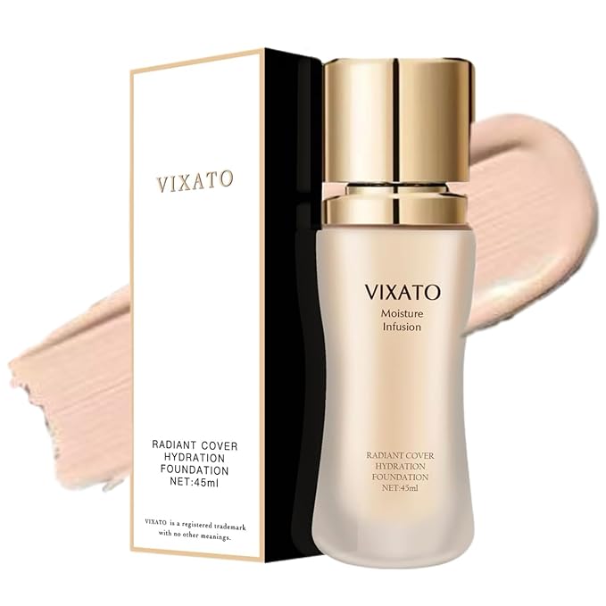 Foundation Concealer, 2025 New Full Coverage Moisturizer Liquid Age-Defying Foundations, Hydration Natural Finish & Long Wea for All Skin Types (Bright, One SIze)