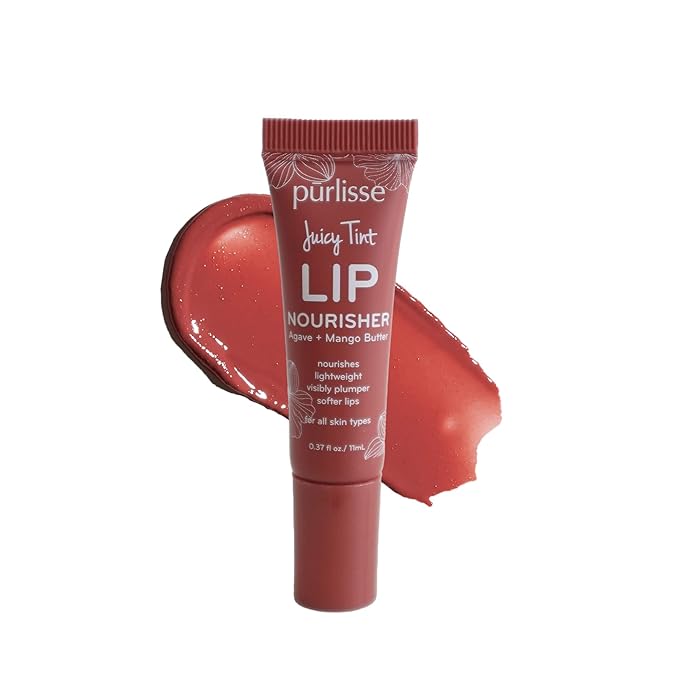 Purlisse Juicy Tint Lip Nourisher - Tinted Lip Moisturizer (Nude Shine)