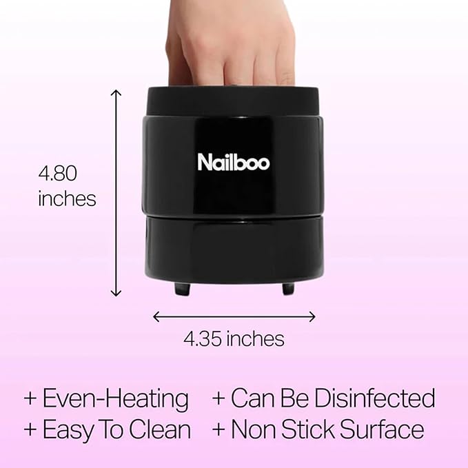 Nailboo Magic Soak Manicure Remover Bowl, Electric Nail Soaking Bowl Effortlessly Removes Nail Dip Powder, Acrylic, Gel Polish and Press Ons, Perfect Size for Manicures