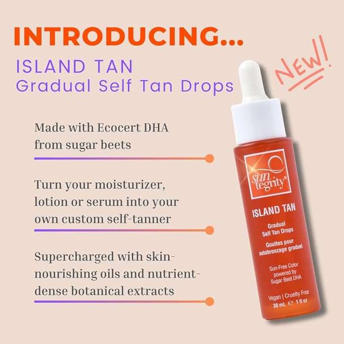Island Tan Gradual Self Tan Drops by Suntegrity