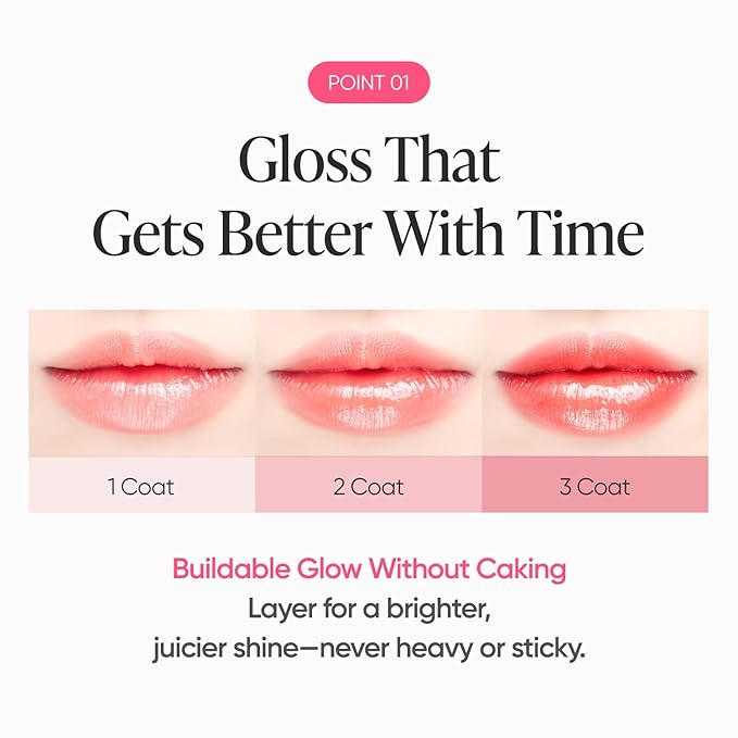 BANILA CO Dew Glow Tint | Hydrating Lip Tint with Dewy Gloss Finish | Lightweight Tint for Moisture-Rich, Naturally Plumped Lips (3.8g / 0.13 oz), PK01 Pink Guava