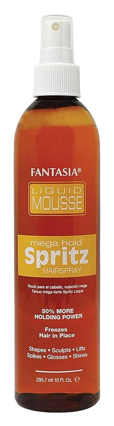 Fantasia Liquid Mousse Spritz Hair Spray Mega Hold 10.0 Fl Oz (Pack of 1)