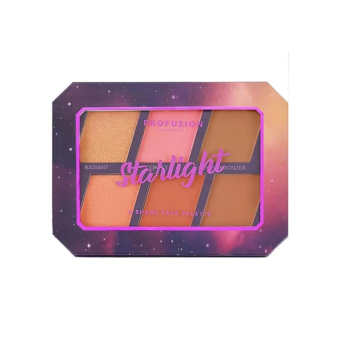 Profusion Cosmetics Euphoric Glam Starlight Face Palette, Illuminate