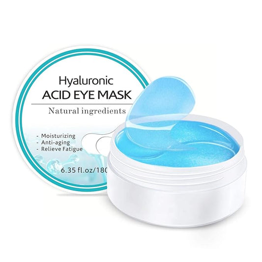 Under Eye Patches, Hyaluronic Acid Eye Mask Moisturizing, 60PCS Eye Gel Pads With Collagen Eye Treatment for Reducing Dark Circles, Wrinkles Anti-Aging, Fine Lines Eye Bags Puffiness Women Men