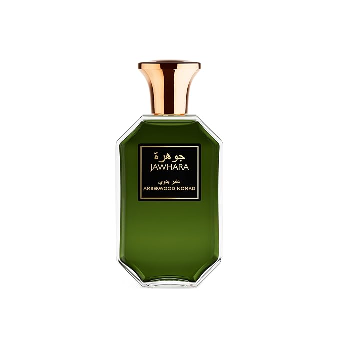 Jawhara Amberwood Nomad | Ambery Fougere Eau de Parfum 3.3 fl oz | Notes of Cardamom, Leather, Cedarwood, and Rich Amber | Long Lasting | Everyday Wear | Travel Size
