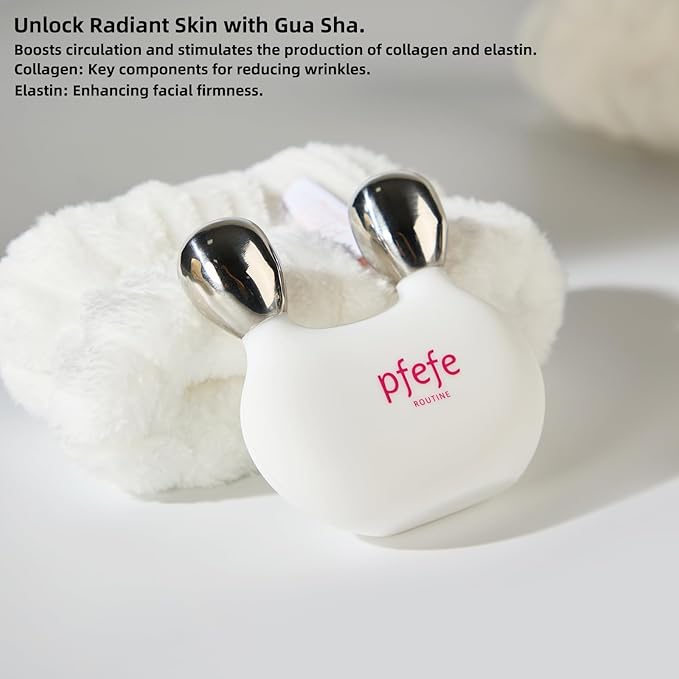 Stainless Steel Bunny Gua Sha & Face Roller, Cryo Rabbit Massager for Esthetician Supplies, Facial Roller for Puffiness, Wrinkles, Dark Circles