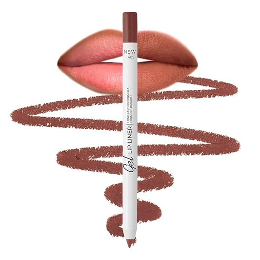Lamel Matte Gel Lip Liner Pencil | Weightless&CreamyTexture - Sharpenable - Longwear & Waterproof - High Pigmented & Flawless Finish - Moisturizing - Cruelty-free & Paraben-Free,- 405, 1,7g/0.05oz