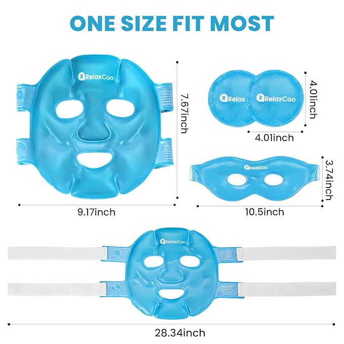 Ice face eye mask for