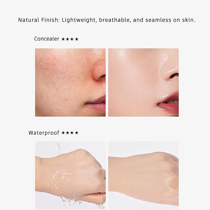 Moisture Cushion CC Cream Foundation for Mature Skin - Flawless Concealer BB Cream with Mushroom Head, Long-Lasting Waterproof Air Cushion CC, Natural honey and pine Makeup cream, Even Skin Tone（02#）