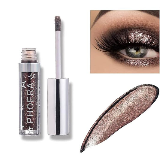 Glitter Eyeshadow，Makeup For Eyes Liquid Shimmer Sparkle Glow Light Colors Pencil Stick Shiny Long Lasting Waterproof Shining Eye Shadow Sets Metallic Pigments Metals Gloss Sparkling Pen Kit (A107)