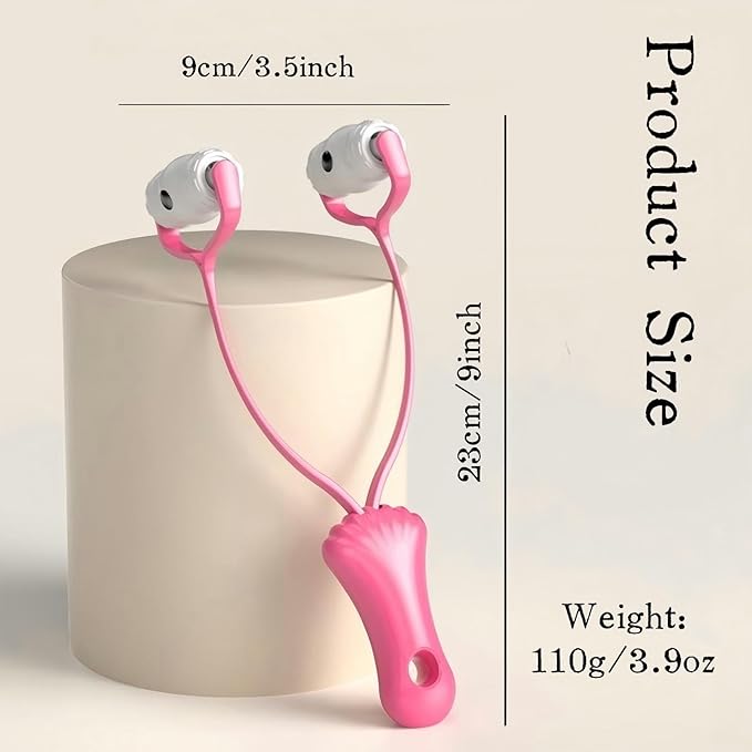 V-Shaped Face Roller Massager with 4 Magnetic Beads, Facial Lifting Tool Neck and Skin Tightening Beauty Massager