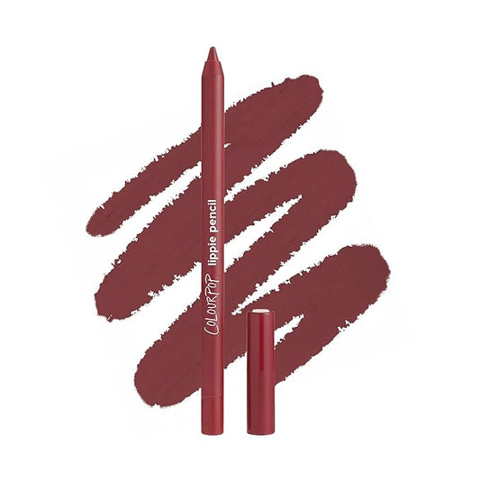 ColourPop Lippie Lip Pencil - High-Pigment, Long-Lasting & Sharpenable Lip Liner with High-Impact Color - Vegan, Cream Formula with Precise Application - Hoopty (0.35 oz)